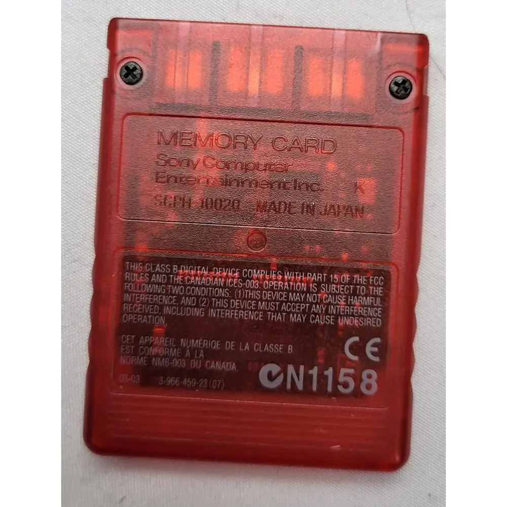Playstation 2 8MB Red Memory Card